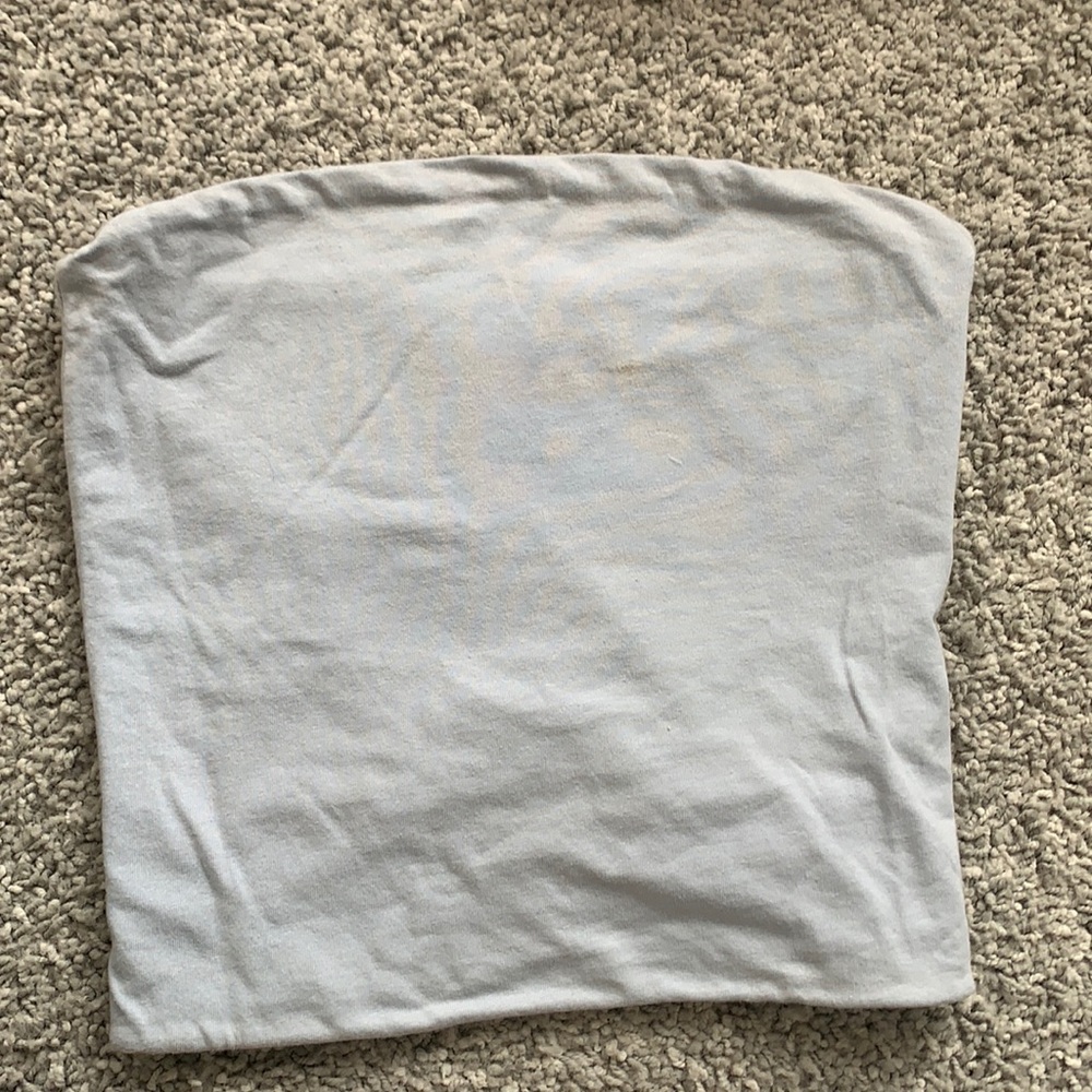 super cute baby blue brandy tube top